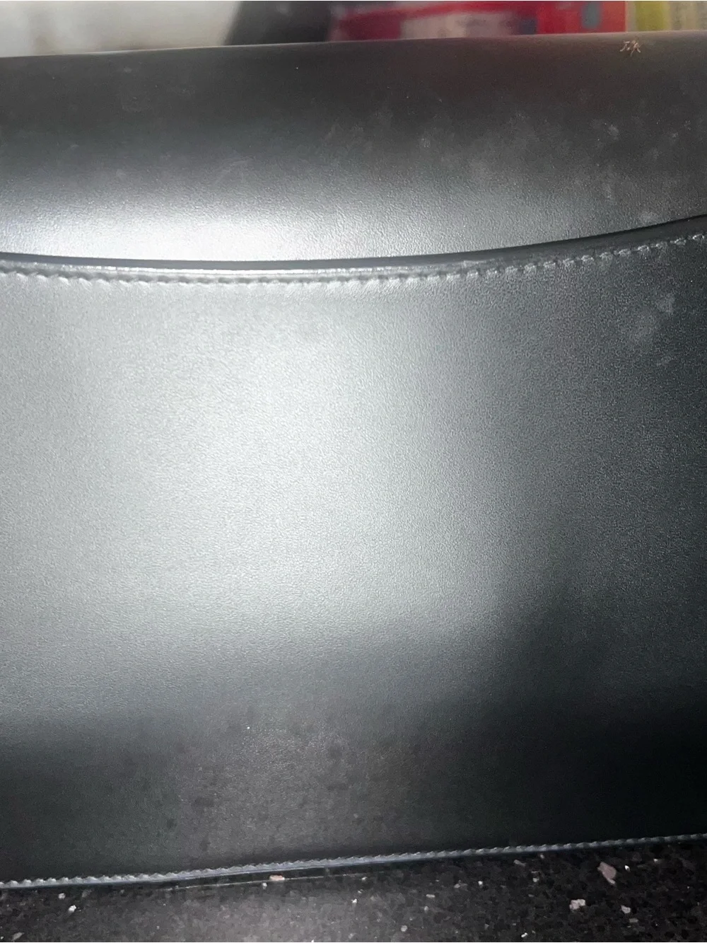 Dunhill Black Leather Men's Clutch with Gold-Tone Lock